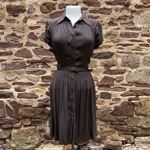 Catherine Malandrino silk shirt dress